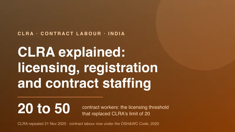 CLRA explained: licensing, registration and contract staffing
