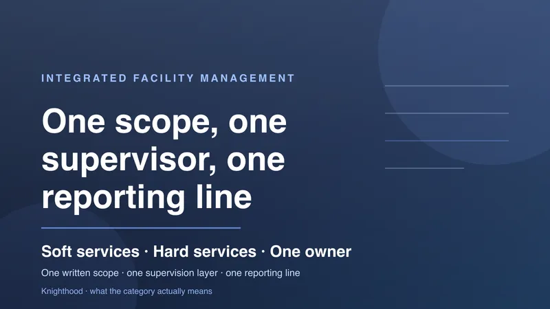 Integrated facility management explained: soft vs hard services