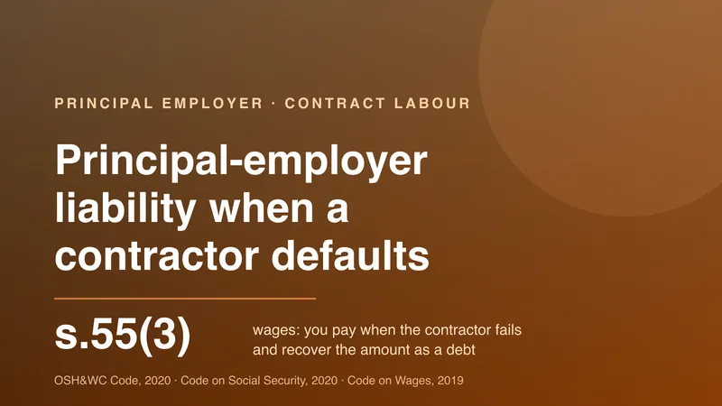 Principal-employer liability for a non-compliant contractor