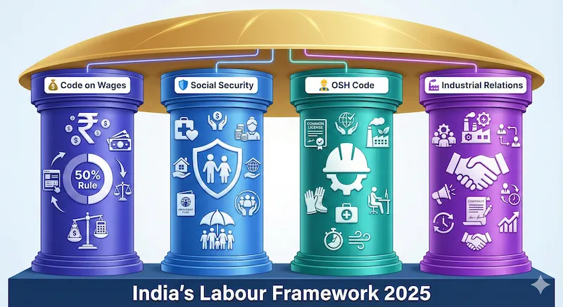 The four labour codes pillars